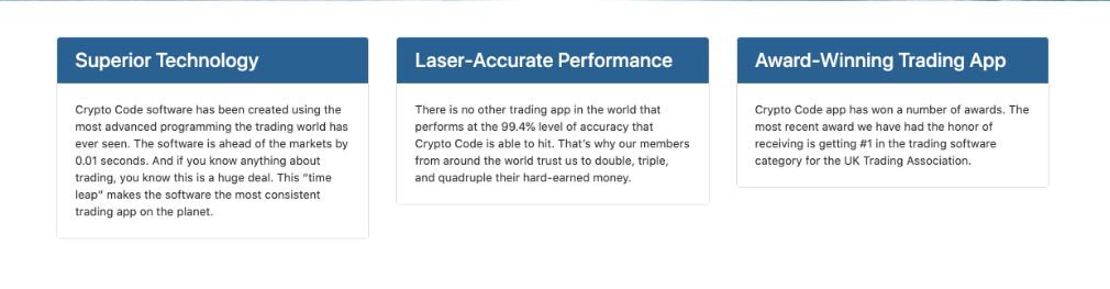 Crypto Code Voordelen