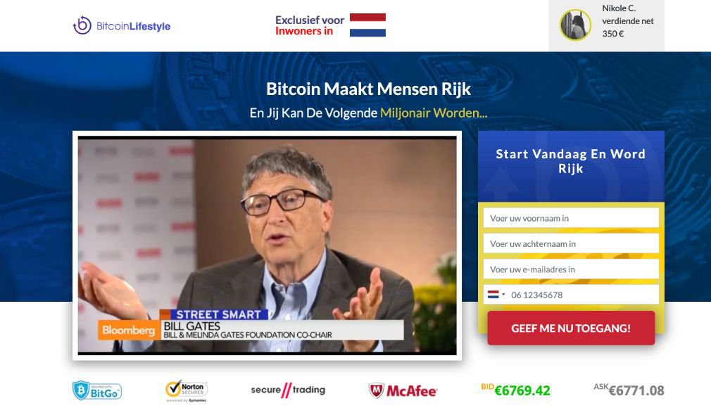 Bitcoin Lifestyle Netherlands Start Page 